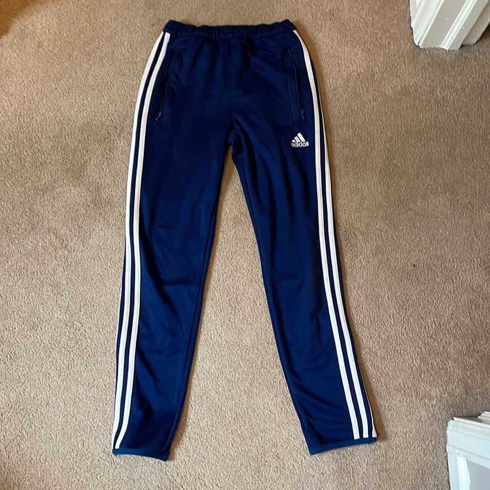 navy adidas joggers